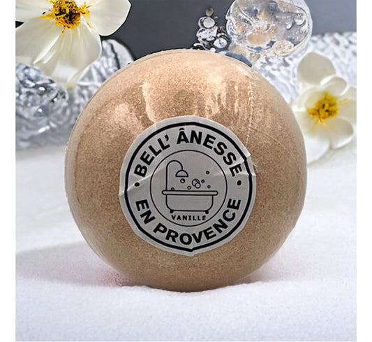 Boule de bain au Lait d'ânesse 180gr parfum vanille